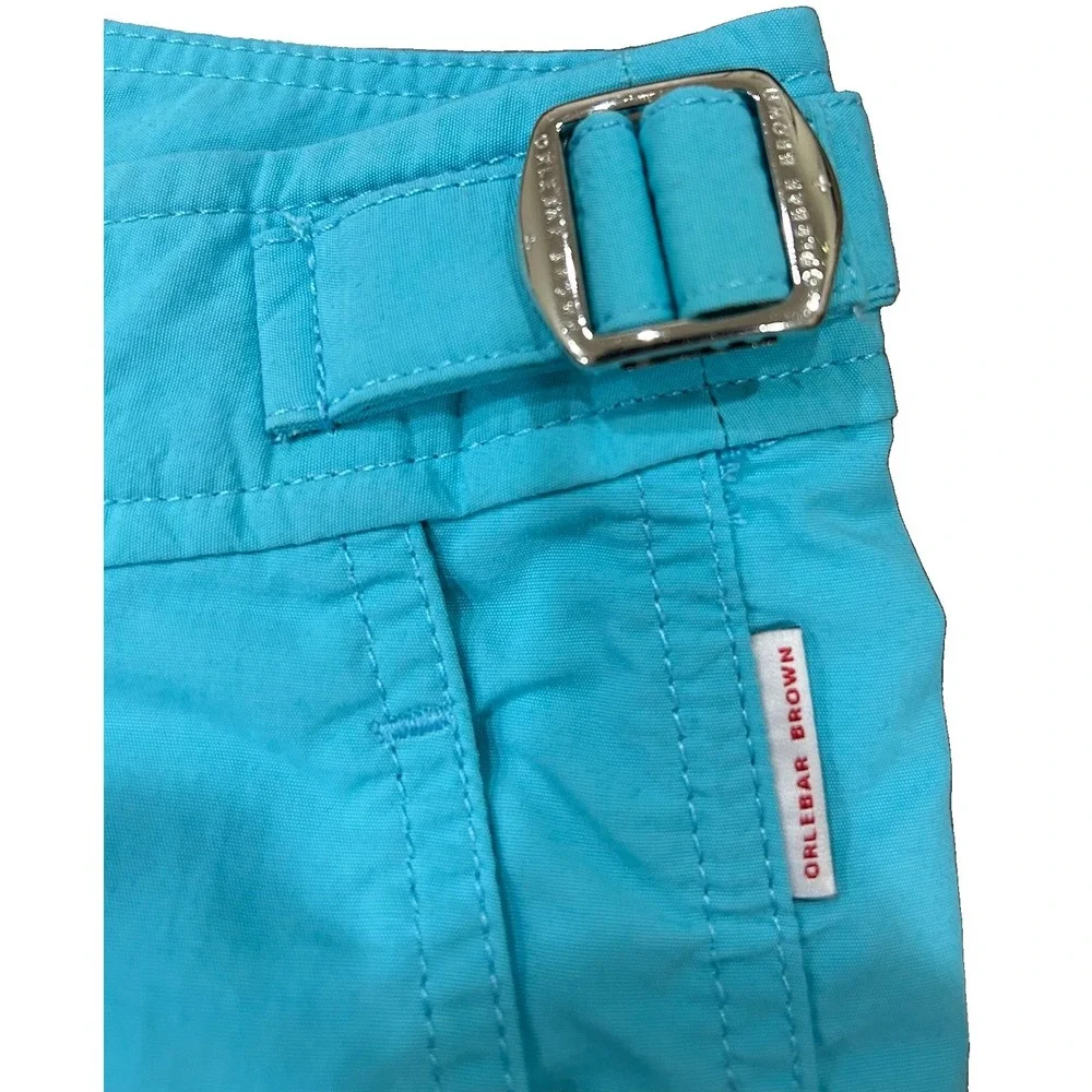 Orlebar Brown Classic Bulldog Lined Swim Trunks Men's 34 Riviera Blue